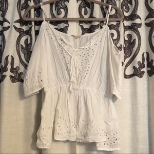 Guess White Blouse Top